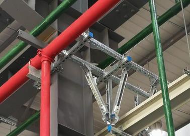 洛川该抗震支架的整体式支吊架结构协调性好